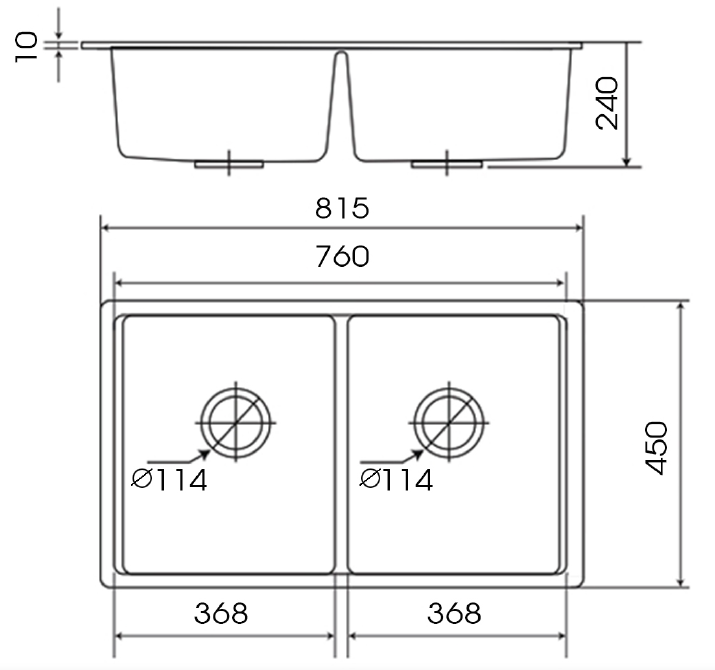 Chậu rửa GRANITE KF-MONDY-815