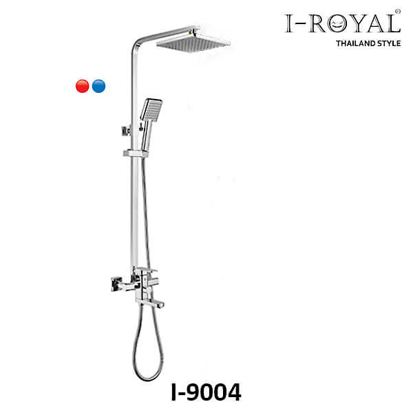 SEN TẮM ĐỨNG NÓNG LẠNH ĐỒNG THAU MẠ CROME I-ROYAL I-9004