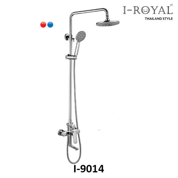 SEN TẮM ĐỨNG NÓNG LẠNH ĐỒNG THAU MẠ CROME I-ROYAL I-9014