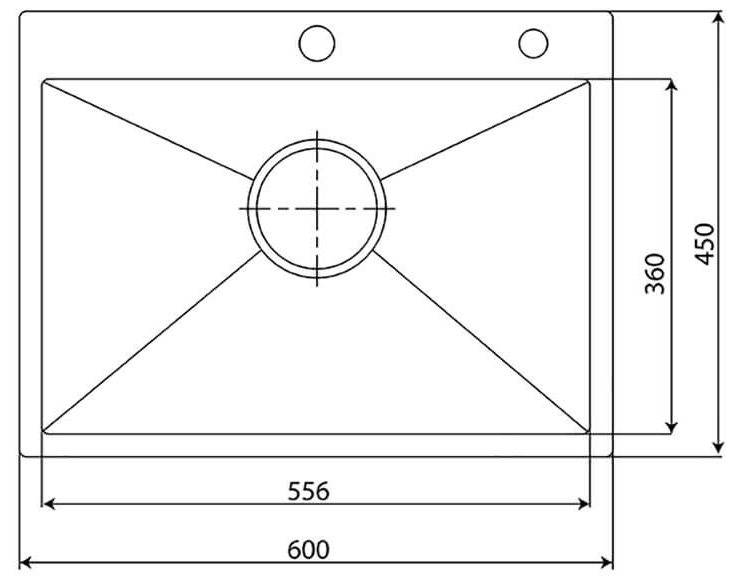 Chậu rửa KAFF KF-HM6045/ KF-HM6045BI