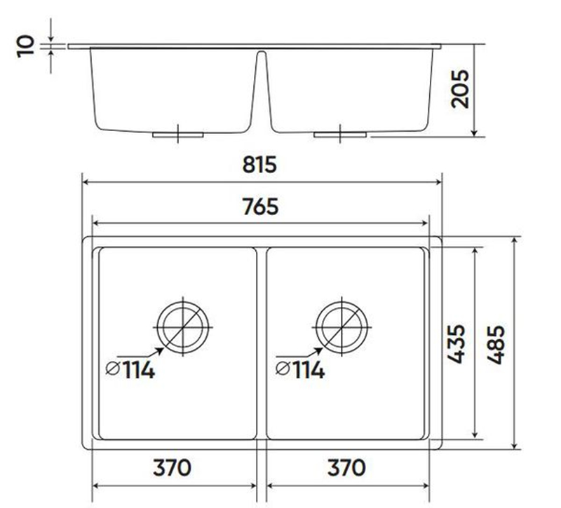 Chậu rửa GRANITE KF-MONDX-815