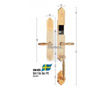 Khóa đại sảnh biệt thự vân tay Demax SL886 Gold - App Wifi