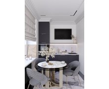TỦ BẾP 148 - GỖ MDF CHỐNG ẨM PHỦ MELAMINE MÀU XÁM