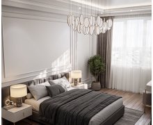 NỘI THẤT PHÒNG NGỦ 58 - PHÒNG NGỦ TONE MÀU TRẮNG XÁM