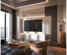 NỘI THẤT CĂN HỘ 19 - NỘI THẤT CĂN HỘ HIỆN ĐẠI MÀU TRẮNG PHỐI XÁM