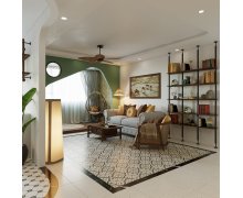 NỘI THẤT CĂN HỘ 160m² - PHONG CÁCH INDOCHINE