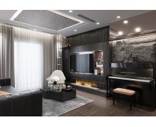 NỘI THẤT PHÒNG KHÁCH 30 - PHONG CÁCH HIỆN ĐẠI TONE MÀU XÁM