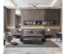 NỘI THẤT PHÒNG NGỦ 69 - GỖ MDF CHỐNG ẨM PHỦ MELAMINE VÂN GỖ