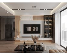 NỘI THẤT PHÒNG KHÁCH 29 - GỖ MDF PHONG CÁCH HIỆN ĐẠI