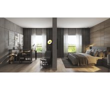 NỘI THẤT PHÒNG NGỦ 29 - PHÒNG NGỦ PHONG CÁCH HIỆN ĐẠI TONE MÀU XÁM