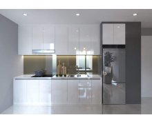 TỦ BẾP 75 - TỦ BẾP MDF PHỦ ACRYLIC MÀU TRẮNG