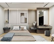 NỘI THẤT PHÒNG NGỦ 17 - PHONG CÁCH HIỆN ĐẠI GỖ MDF PHỦ MELAMINE