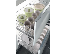 Rổ xoong nồi ray giảm chấn bắt mặt hộc inox 304 303111, 303112, 303113 Higold