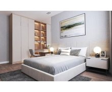 GIƯỜNG NGỦ GỖ MDF CHỐNG ẨM PHỦ MELAMINE