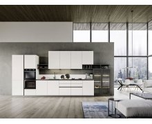 TỦ BẾP 49 - TỦ BẾP GỖ MDF MÀU TRẮNG