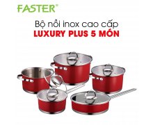 Bộ nồi luxury plus 5 món màu đỏ