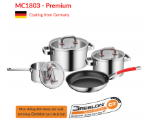 Bộ nồi inox Eurosun MC1803 Premium