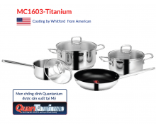 BỘ NỒI INOX MC1603 - TITANIUM