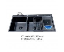 Chậu rửa chén inox cao cấp B-Gem BG-10048R Nano