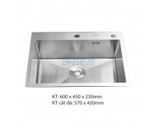 Chậu rửa chén inox cao cấp B-Gem BG-6045