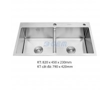 Chậu rửa chén inox cao cấp B-Gem BG-8245