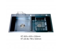 Chậu rửa chén inox cao cấp B-Gem BG-8245DT Nano