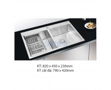 Chậu rửa chén inox cao cấp B-Gem BG-8245V