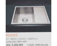 Chậu rửa chén inox Erowin 6545VK