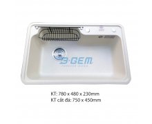 Chậu rửa đá cao cấp B-Gem BG-7848W