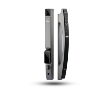 Khóa cửa nhôm xingfa nhận diện khuôn mặt Face ID 3D Demax EL902 AG REMOTE (Xám nhôm)