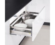 Kệ xoong nồi hộp 2 lớp đáy, gắn cánh Eurogold EU130600