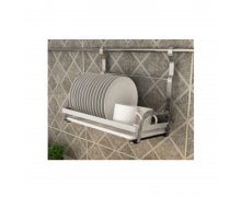 Kệ để đĩa treo ngoài inox nan dẹt 304 Eurogold EV88