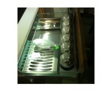 Giá bát đĩa inox hộp vách kính CK-26B