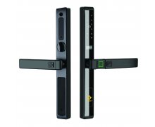 Khóa vân tay chống nước cửa nhôm xingfa, cửa sắt HUBERT HB CN77 BLACK