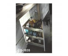 Kệ dao thớt inox hộp, cánh rộng 350mm CG -1835