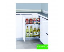 Kệ gia vị đa năng, inox mạ chrome, nan dẹt, cánh rộng 150mm CH-1915DI