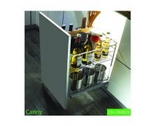 Kệ gia vị dao thớt inox mạ chrome, nan dẹt, cánh rộng 450mm CH-1945DI