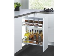 Kệ Gia Vị Nan Dẹt Đáy Đặc Inox SUS304 GROB (GV304-220.1/2; PV304-225.1/2; PV304-230.1/2)