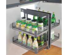 Kệ liên hoàn âm tủ Inox hộp vách kính Grob GK-90A
