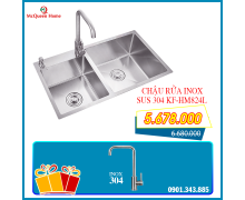 CHẬU RỬA INOX KAFF KF-HM8245L