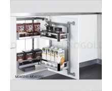 Hệ giá kho 2 tầng inox hộp cánh mở Eurogold M040245