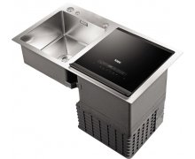 MÁY RỬA BÁT KẾT HỢP CHẬU RỬA KAFF KF-SWM6