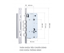 Thân khóa tiêu chuẩn/đặc biệt dành cho khóa thông minh Demax