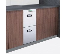 Thùng Gạo 2 Ngăn Mặt Gương Grob (RB2-300B, RB2-300W)