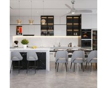 TỦ BẾP 05 - TỦ BẾP MÀU TRẮNG HIỆN ĐẠI