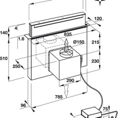 Máy hút mùi Hafele HH-TVG90A 539.81.065
