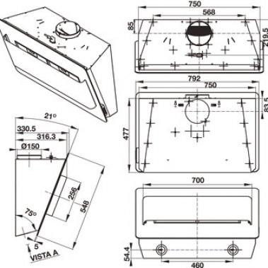 Máy hút mùi Häfele HH-WVG80D 539.81.194