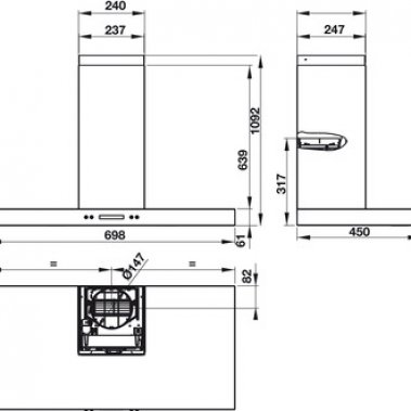 Máy hút mùi Häfele HH-WI70B