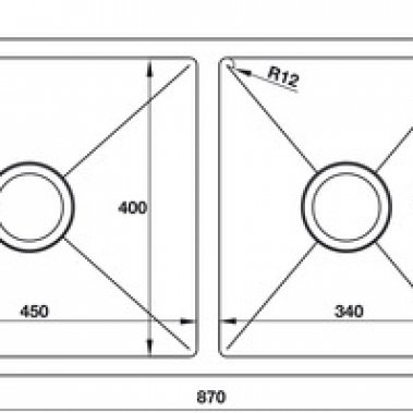 Chậu rửa chén HS-S8745 567.23.040