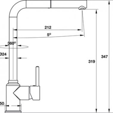 Vòi bếp Hafele TITUS HT-C319